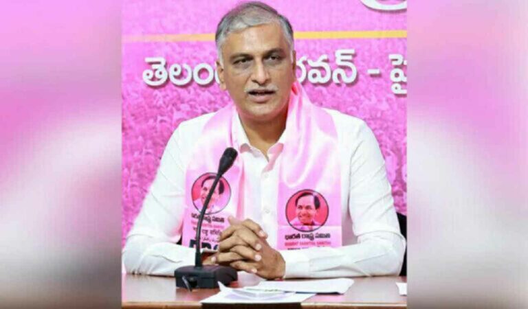 Harish Rao questions selective action by HYDRAA in Nadergul land encroachment