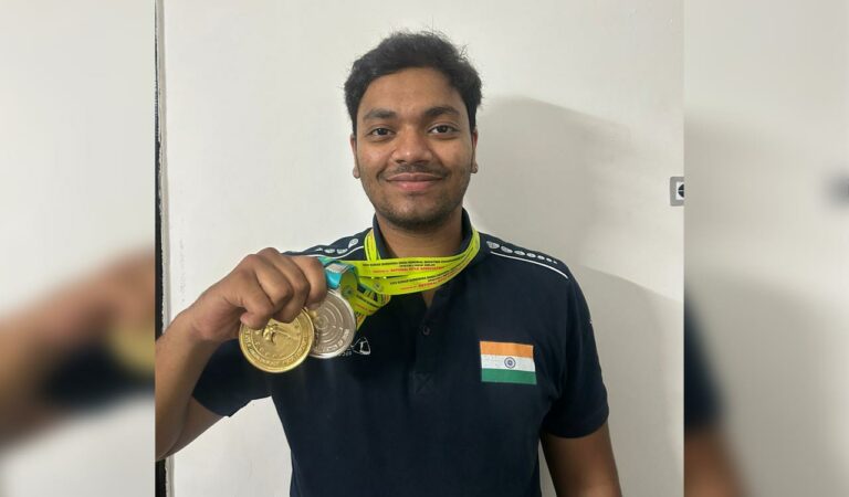 Tanishq Muralidhar wins gold and silver at Kumar Surendra Singh Shooting Championship